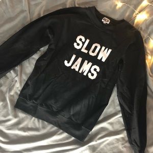 Slow Jams graphic sweater
